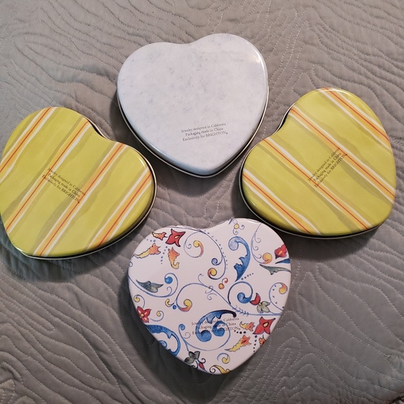 Brighton Tins  Approx. 5.75" x 5.5" Lot of 4 - Picture 6 of 6